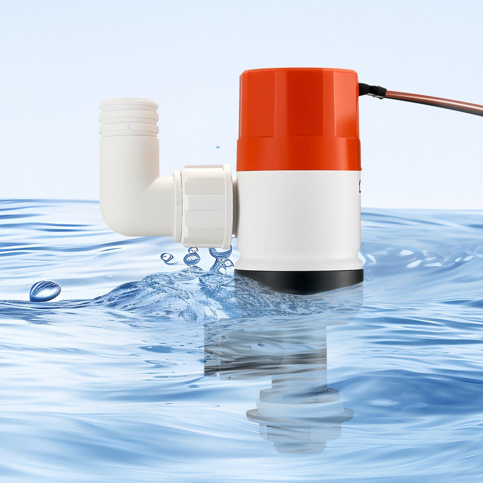 Livewell Pump for Boat 12V 800 GPH Livewell Aerator Pump Straight 2 Inlets - Discount Msrp 