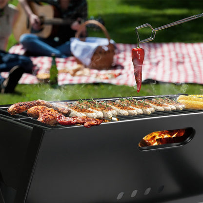 Portable BBQ Barbecue Grill Foldable Charcoal Grill Camping Garden Outdoor Travel - Discount Msrp 