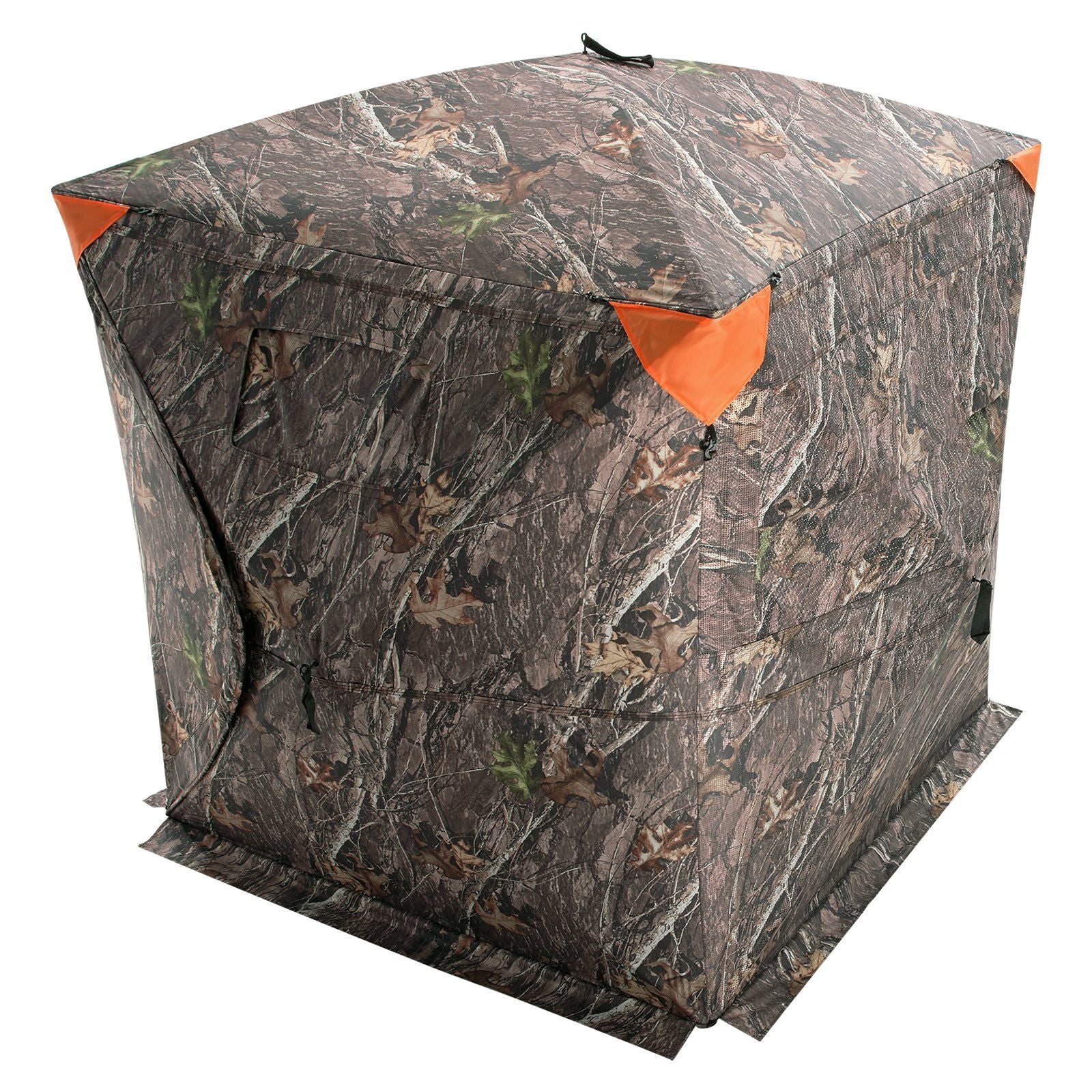 VEVOR Hunting Blind, 270° See Through Ground Blind, 2-3 Person Pop Up Deer Blind for Hunting with Carrying Bag, Portable Resilient Hunting Tent, One-Way See-Through Mesh for Turkey and Deer Hunting - Discount Msrp 