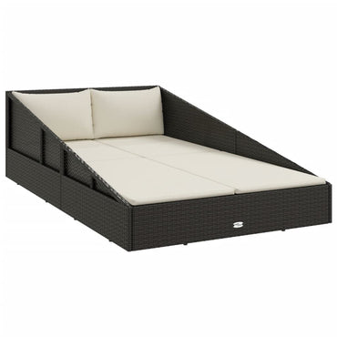 Garden Bed Black 43.3"x78.7" Poly Rattan - Discount Msrp 