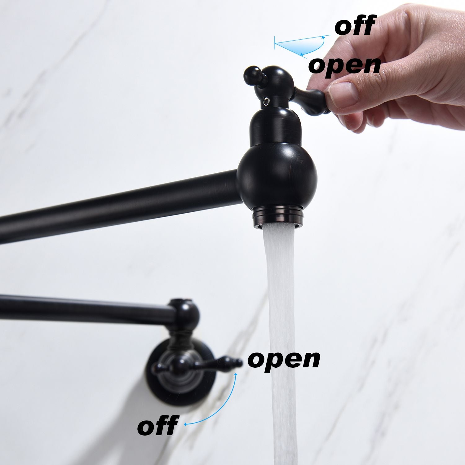 Folding faucet Pot Filler Faucet Wall Mount RT - Discount Msrp 