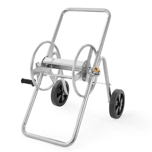 VEVOR Hose Reel Cart, Hold Up to 175 ft of 5/8'' Hose (Hose Not Included), Garden Water Hose Carts Mobile Tools with Wheels, Heavy Duty Powder-coated Steel Outdoor Planting for Garden, Yard, Lawn - Discount Msrp 