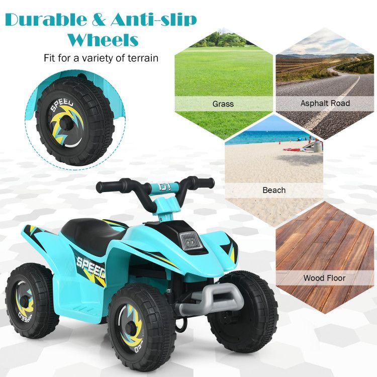6V Kids Electric ATV 4 Wheels Ride-On Toy - Discount Msrp 