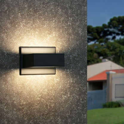 Inowel Wall Sconce LED Integrated Porch Light Modern Waterproof IP54 Wall Lamps Outdoor Up/Down Skeleton Light 17505 - Discount Msrp 