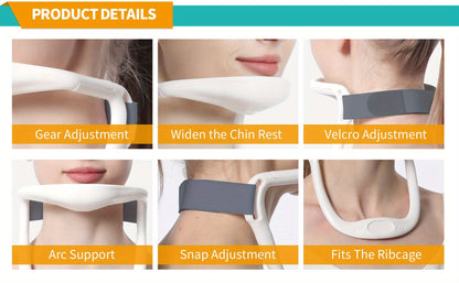 Neck Brace; Cervical Collar Neck Support Brace; Adjustable Anti-Bow Cervical Traction Device For Neck Posture Support Neck Pain Relief; Shoulder And Neck Forward Tilt Support - Discount Msrp 