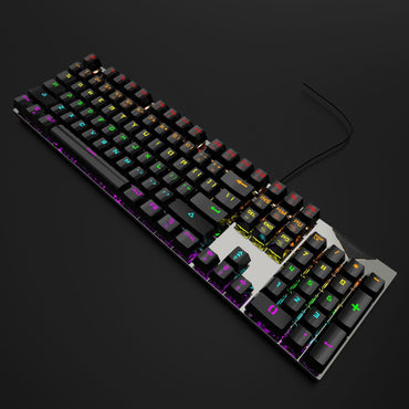 Wired Mechanical KeyboardGaming KeyboardMechanical KeyboardLuminous BacklightPlug and PlayGreen Axis Mechanical Keyboard - Discount Msrp 