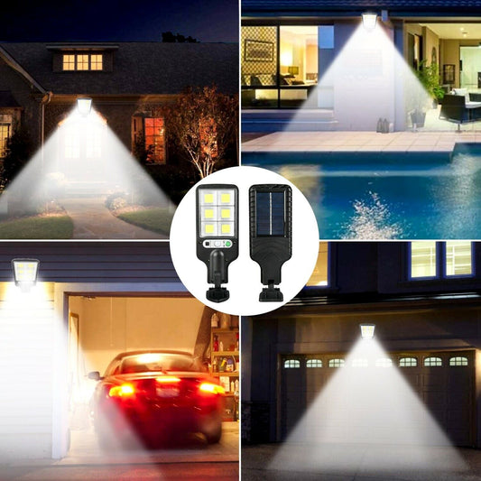 LED Solar Motion Sensor Light Bright Garden Outdoor Street Wall Lamp Solar Wall Lamp Lights Outdoor Road Lamp For Garden, Yard, Garage, Path - Discount Msrp 