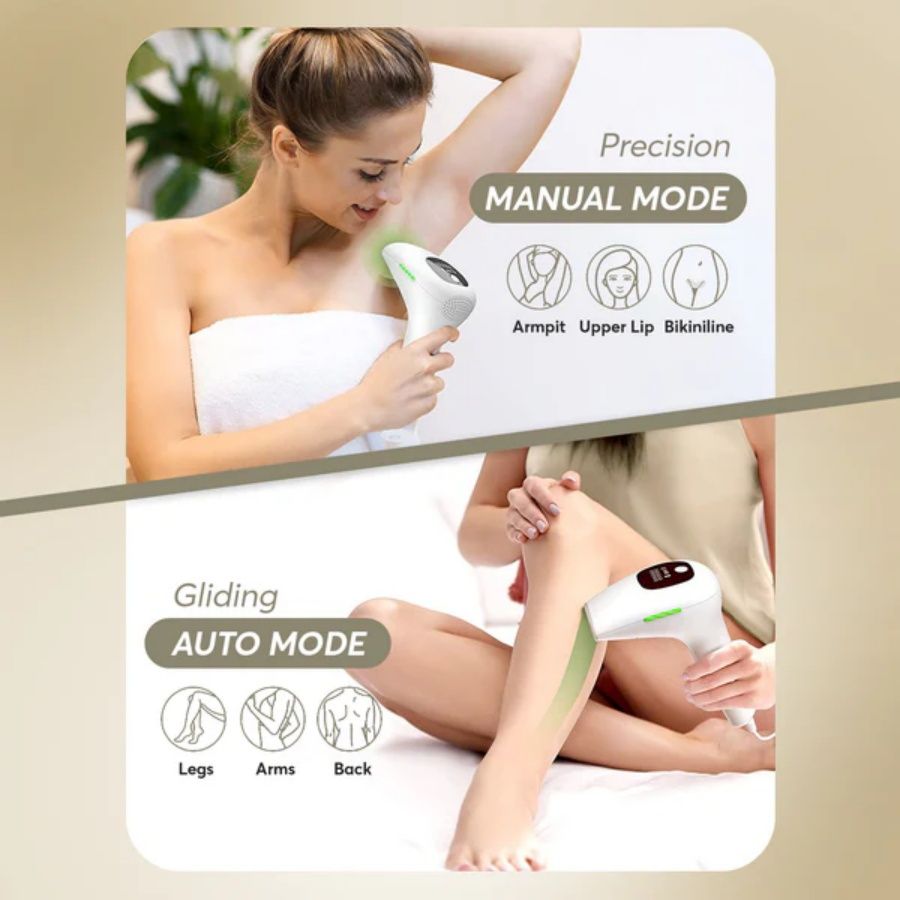 Laser Hair Removal 900,000 Flashes 5 Gears IPL Laser Epilator Hair Removal Device for Armpits Legs Arms Bikini Line LCD Display Hair Remover - Discount Msrp 