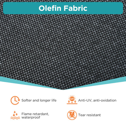 3-pieces Aluminum Frame Patio Furniture With 6.7" Thick Cushion And Coffee Table, All Weather Use Olefin fabric Outdoor Chair - Discount Msrp 