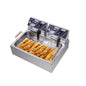 [Replace the old encoding 82308600]Eh83O 110V Oil Consumption 12.7Qt/12L Oil Pan Total Capacity 23.26Qt/22L Stainless Steel Large Single-Cylinder Electric Fryer 5000W Max - Discount Msrp 