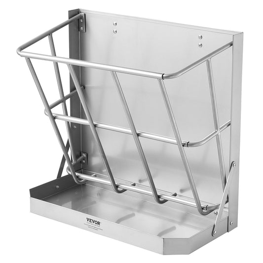 VEVOR Wall Mounted Goat Hay Feeder 2 in 1 Hay and Grain Feeder 21 Gallons - Discount Msrp 